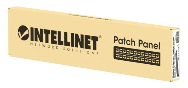 Pannello Patch 24 Posti 19'' 0.5U Cat6a Schermato Nero - immagine 2