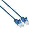 Cavo patch di rete Cat6 UTP Slim  2 m Blu - immagine 2