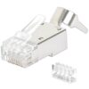 Confezione 50 Plug RJ45 STP per Cavo Rigido Flessibile Cat.6A STP - immagine 2