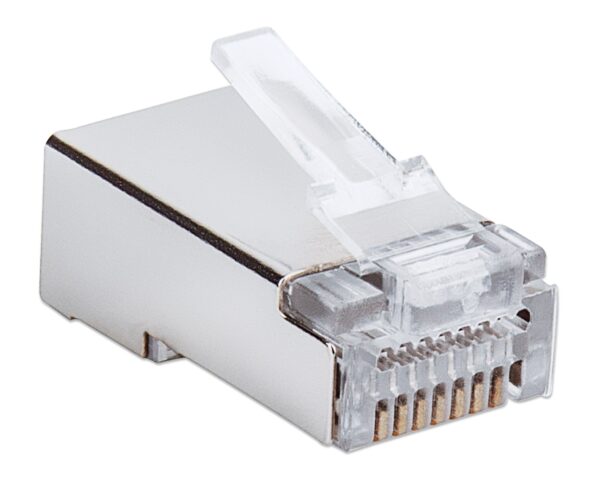 Confezione 50 plug modulari RJ45 passanti Cat5e FastCrimp - immagine 2