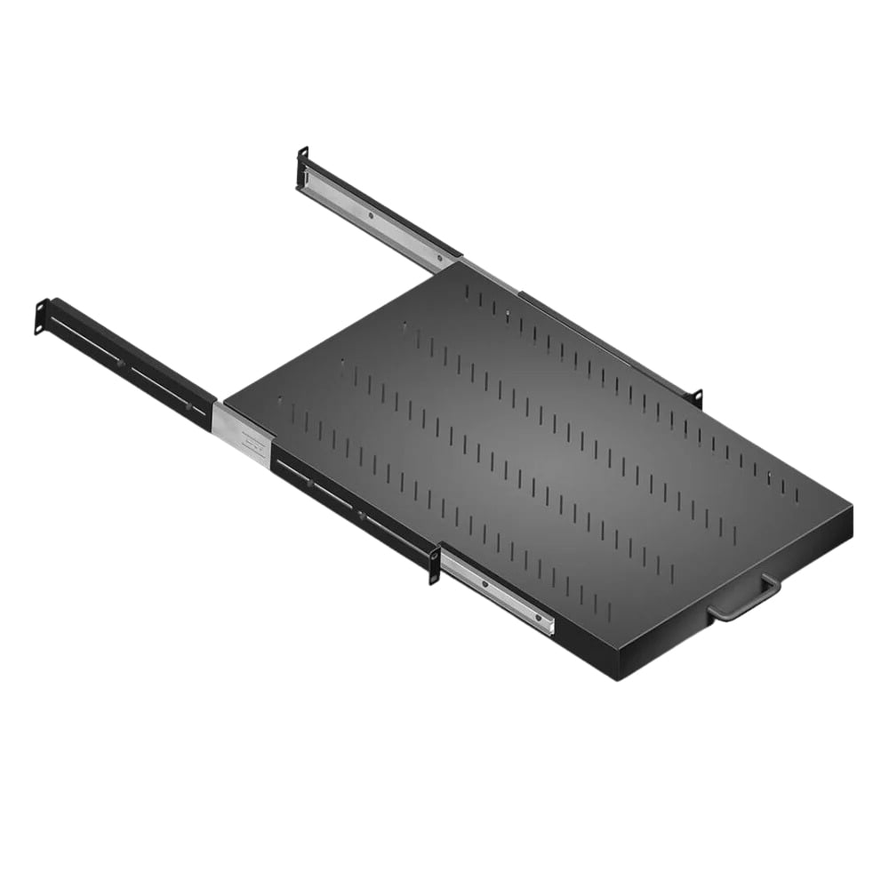 Mensola per Rack 19'' Estraibile 720 mm Nera - immagine 2