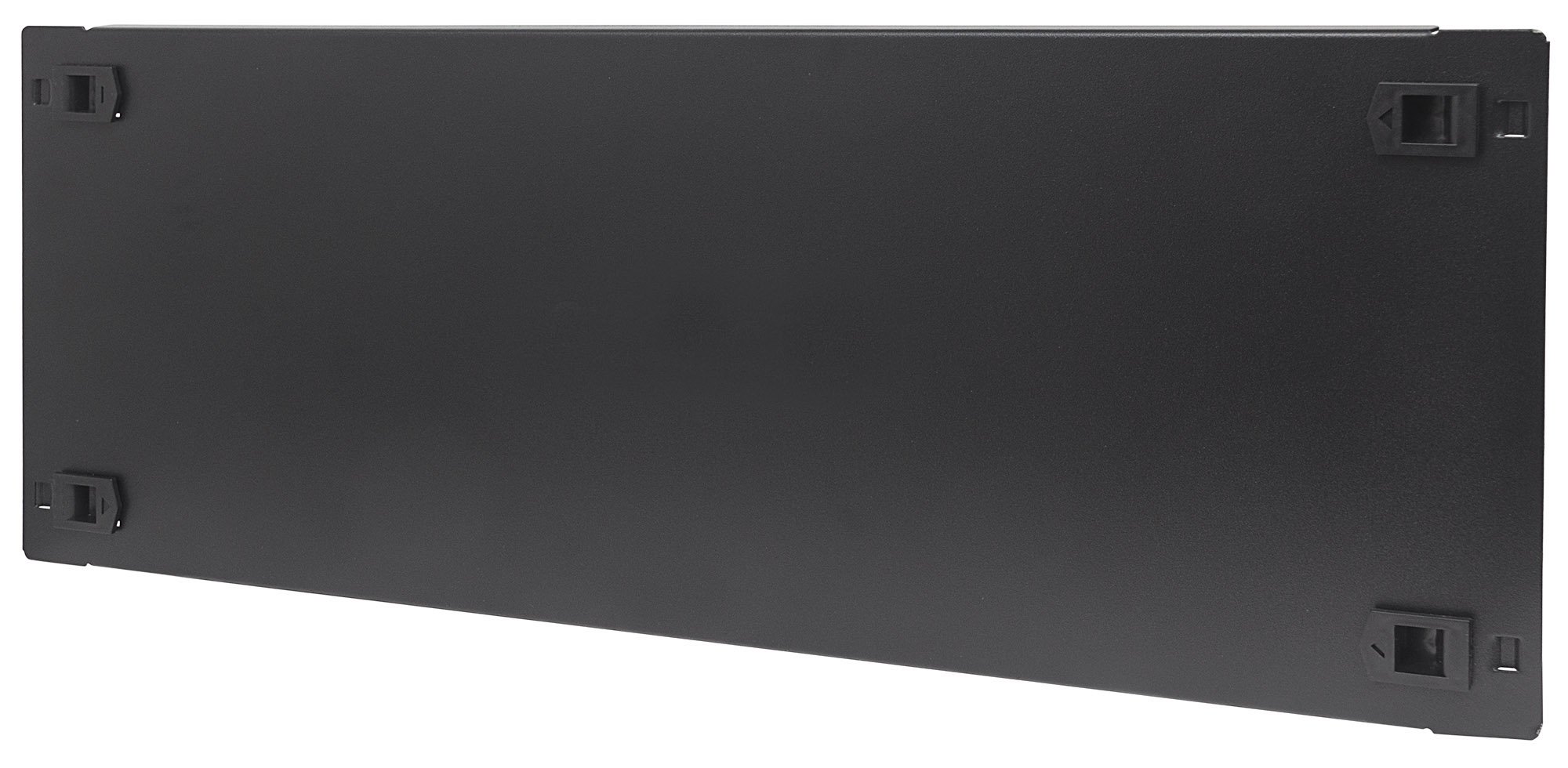 Pannello Cieco Toolless a Clip per Armadi Rack 19'' 4U Nero - immagine 2