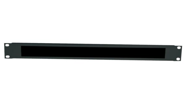 Pannello Passacavi 1U Forato con Spazzola Nero - immagine 2