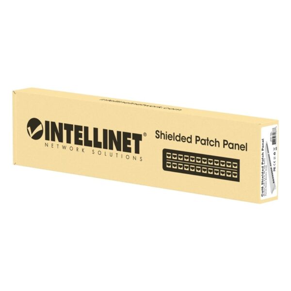 Pannello Patch 24 posti 19'' 0.5U Cat6 FTP Nero - immagine 2