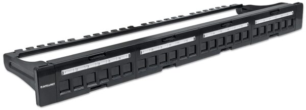 Pannello Patch Modulare 24 Porte Slim 1U Nero - immagine 2