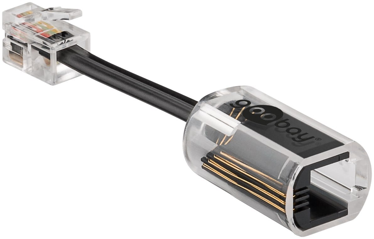 Plug Telefonico RJ10 Antiattorcigliamento per Cornetta con Cavo 30mm - immagine 2