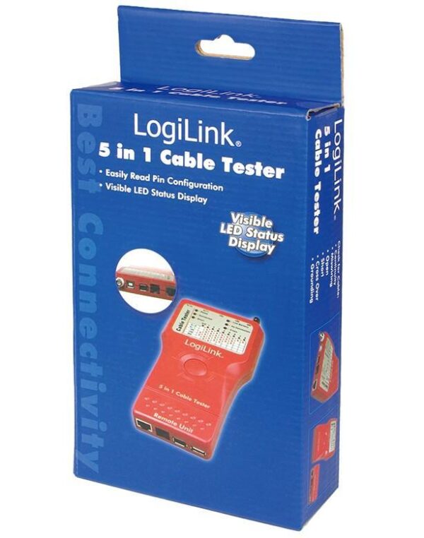 Tester di Rete per Cavi Firewire RJ45 Cat. 5 e 6, ISDN, USB e BNC - immagine 2