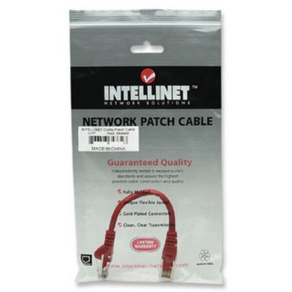 Cavo di rete Patch in CCA Cat. 6 Rosso UTP 0,5 m - immagine 2