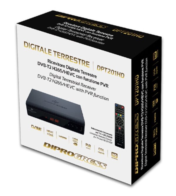 Decoder Ricevitore Digitale Terrestre DVB-T2 H265/HEVC 10bit - immagine 2