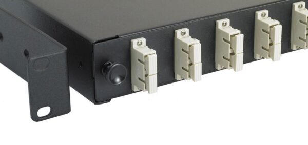 Cassetto Ottico 19'' con 12 bussole SC Duplex Multimodale OM2 Nero - immagine 2