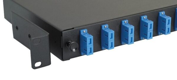 Cassetto Ottico 19'' con 12 bussole SC Duplex Monomodale Nero - immagine 2