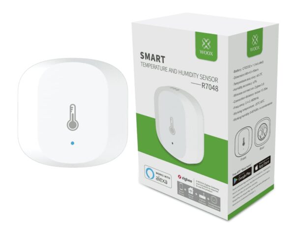 Sensore Smart Temperatura e Umidità, R7048 Zigbee - immagine 2