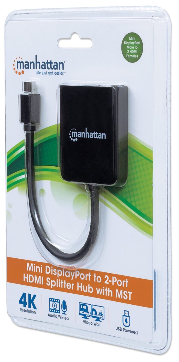 Splitter Hub Mini DisplayPort a 2 porte HDMI con MST - immagine 2