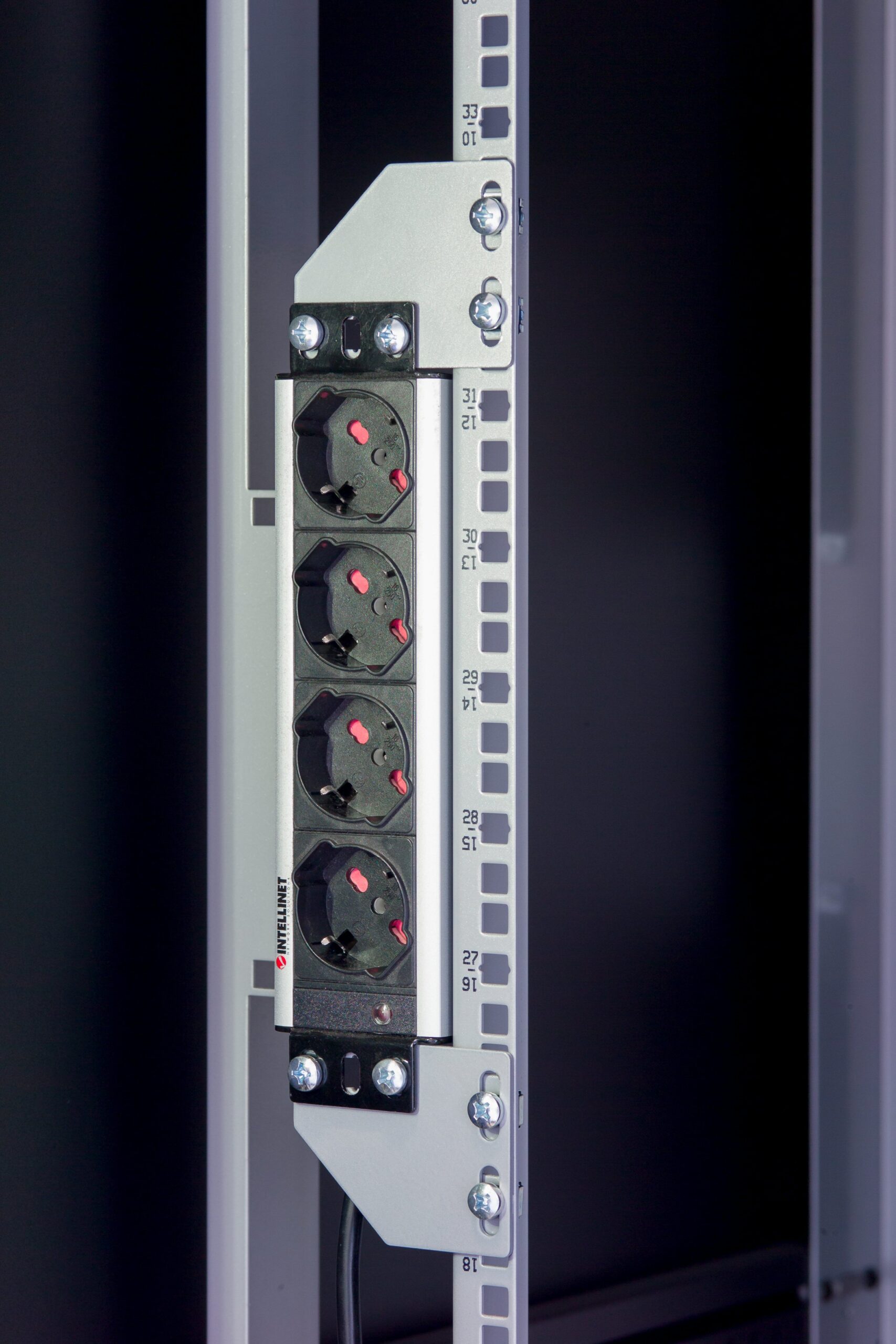 Staffe per Montaggio Verticale su Montanti Rack Silver - immagine 2