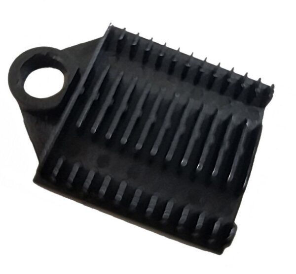Supporto a Pettine per 12 Giunti in Fibra Ottica Nero - immagine 2