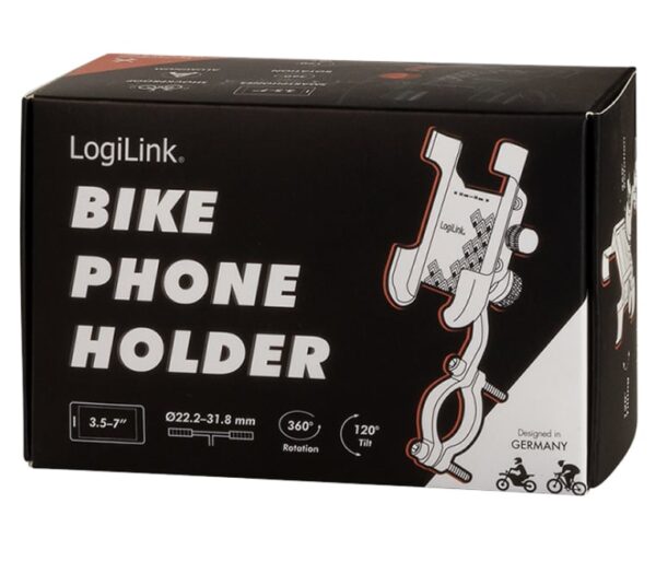Supporto da Bicicletta per Smartphone 3,5''-7'' Fissaggio Verticale - immagine 2