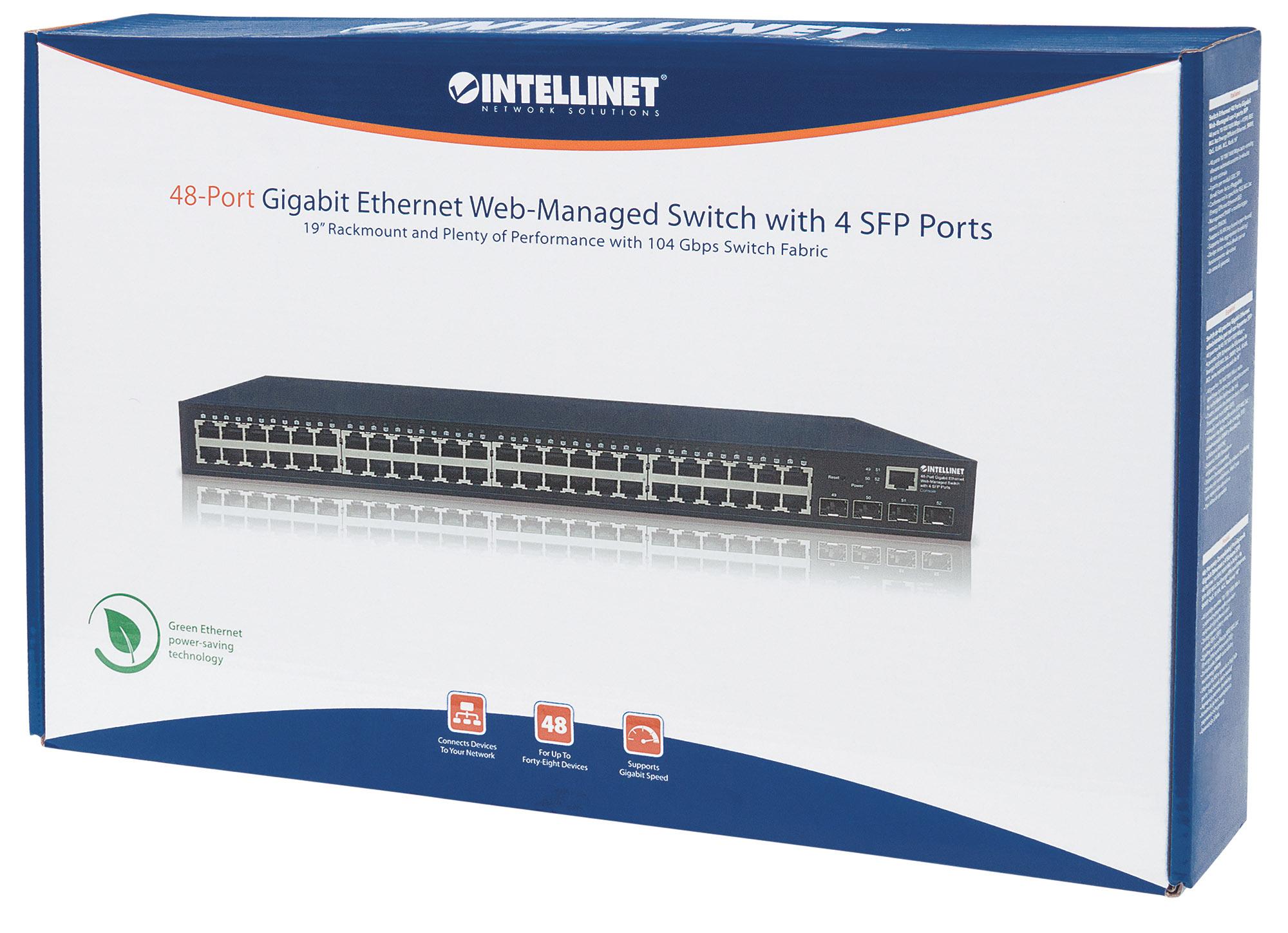 Switch Ethernet 48 Porte Gigabit Web-Managed con 4 porte SFP - immagine 2