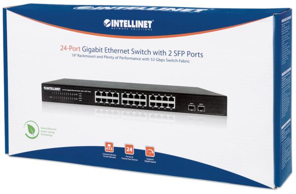 Switch Gigabit Ethernet 24 Porte + 2 Porte SFP - immagine 2