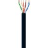 Matassa U/UTP Cavo Cat.5E CCA 100m Flessibile da Esterno Nero - immagine 2