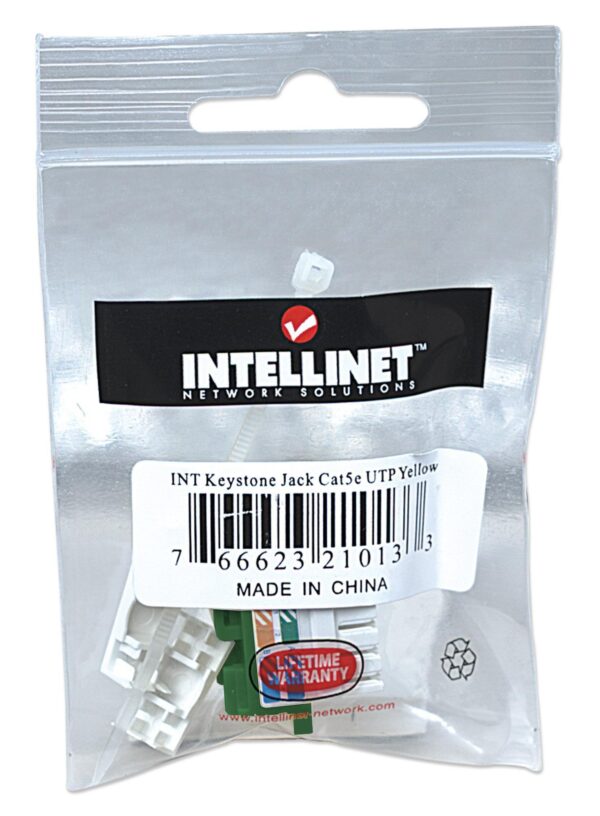 Frutto Keystone RJ45 Cat5e UTP Verde - immagine 2