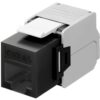 Frutto Keystone RJ45 Cat6A UTP 500MHz Nero