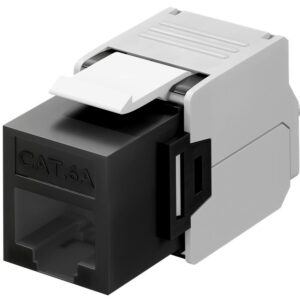 Frutto Keystone RJ45 Cat6A UTP 500MHz Nero