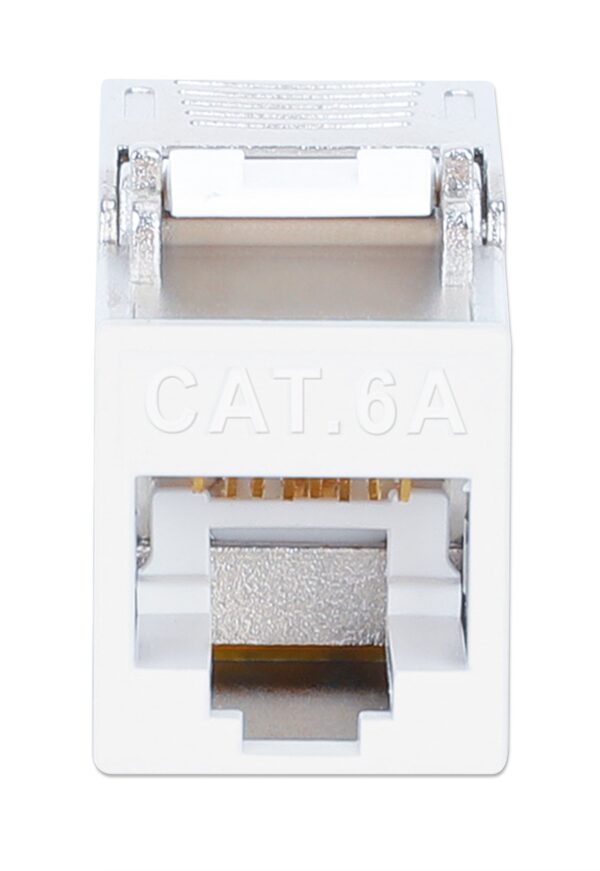 Frutto Keystone RJ45 Cat.6A 10G Slim STP Toolless Bianco - immagine 3