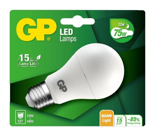 Lampada LED Globo E27 Bianco Caldo 12W, Classe F - immagine 2