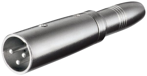 Adattatore XLR Cannon Maschio ad Audio 6,35mm Femmina Mono