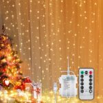 Tenda Natalizia Luminosa 300 LED Alimentazione USB e Telecomando