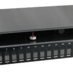 Cassetto Ottico 19'' 24 porte SC Duplex Nero
