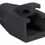 Copriconnettore per Plug RJ45 Cat.6 8mm Nero