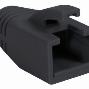 Copriconnettore per Plug RJ45 Cat.6 8mm Nero