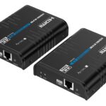 KVM HDMI 4K@60Hz Extender Cavo Cat.5/6 Nero