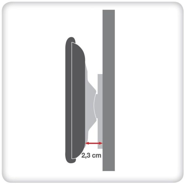 Supporto a Muro Fisso Ultra Slim per TV LED LCD 32-55'' Nero - immagine 5