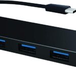 Hub USB-C 3.1 SuperSpeed 3 Porte USB-A 1 porta USB-C Nero