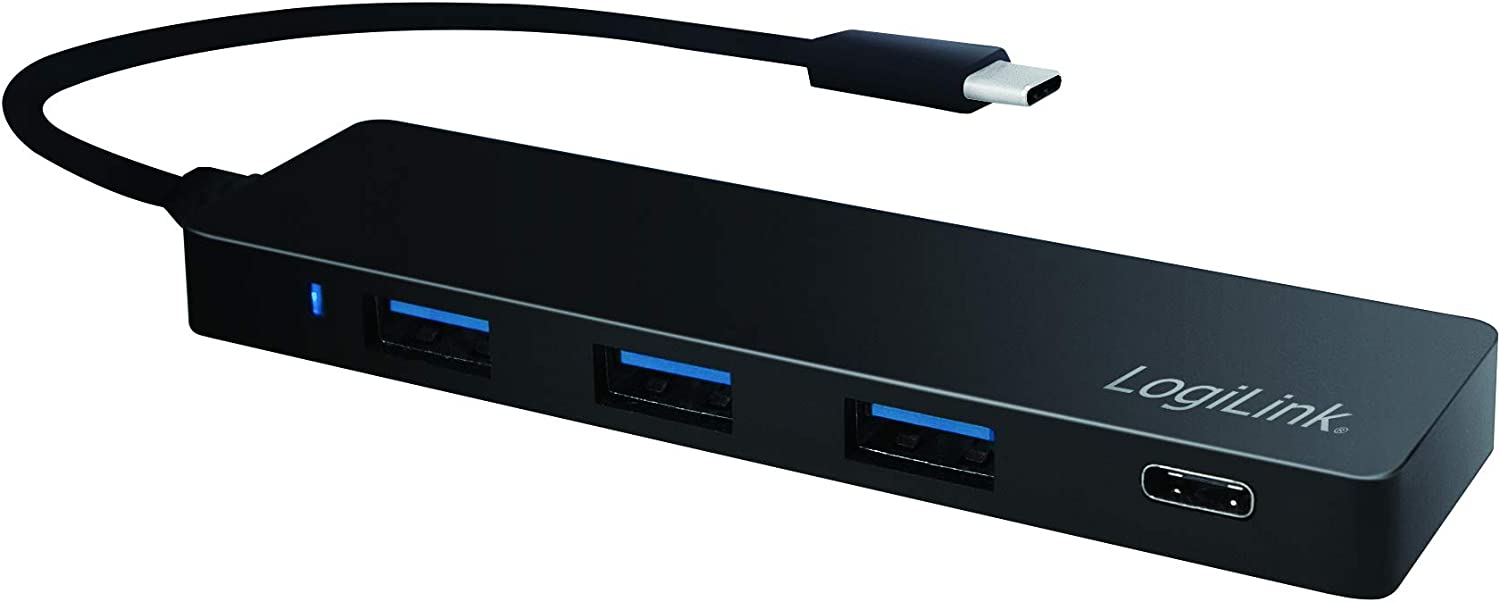 Hub USB-C 3.1 SuperSpeed 3 Porte USB-A 1 porta USB-C Nero