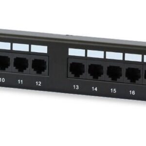 Pannello Patch UTP 24 Posti RJ45 Cat.5E Techly