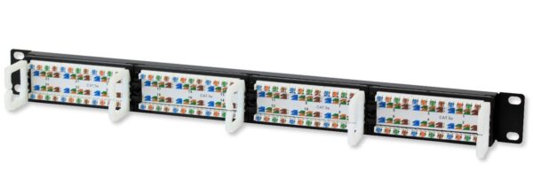 Pannello Patch UTP 24 Posti RJ45 Cat.5E Techly - immagine 3