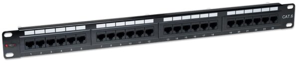 Pannello Patch UTP 24 Posti RJ45 Cat.6 Techly - immagine 4