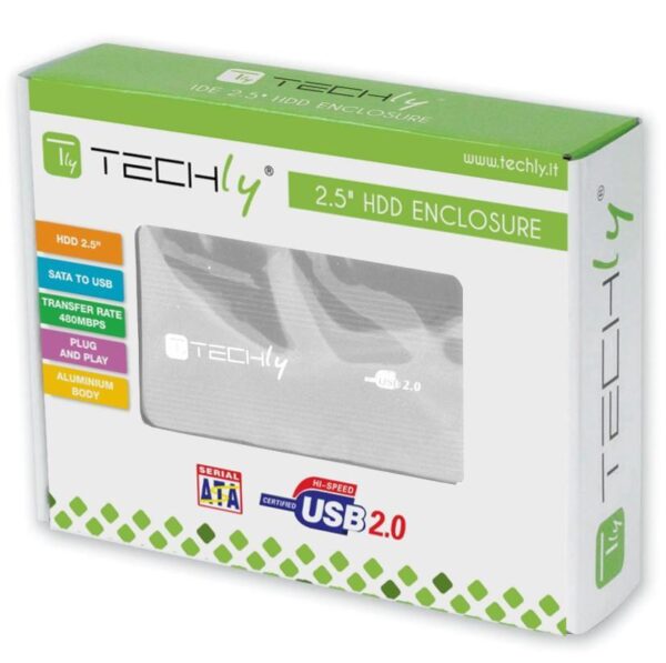 Box HDD Esterno SATA 2.5'' USB 2.0 Grigio - immagine 2
