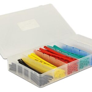 Kit 100 Tubi Colorati Guaina Termorestringente per Isolamento Cavi