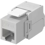 Frutto Keystone RJ45 Cat6A UTP 500MHz Grigio