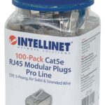 Confezione 100 Plug Modulari Pro Line RJ45 Cat.5e STP