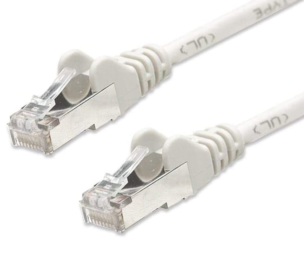 Cavo di rete Patch in Rame Schermato Cat. 5e Bianco F/UTP 5 m