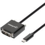 Cavo Adattatore USB-C&trade; Maschio a DVI Maschio 2m Nero