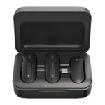 Set 2 Mini Microfoni Lavalier Wireless con Ricevitore USB-C™ e Custodia di Ricarica, IKORO