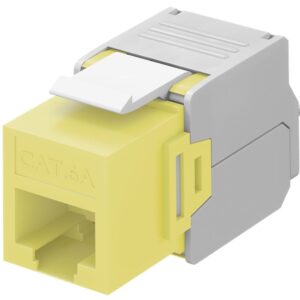 Frutto Keystone RJ45 Cat6A UTP 500MHz Giallo