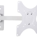 Supporto a muro per TV LED LCD 19 - 37'' inclinabile 2 snodi bianco