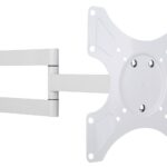 Supporto a Muro per TV LED LCD 19-37'' Inclinabile 3 Snodi Bianco